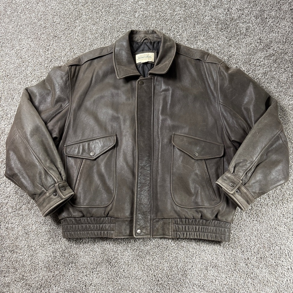 St. John's Bay Dark Brown Leather Jacket